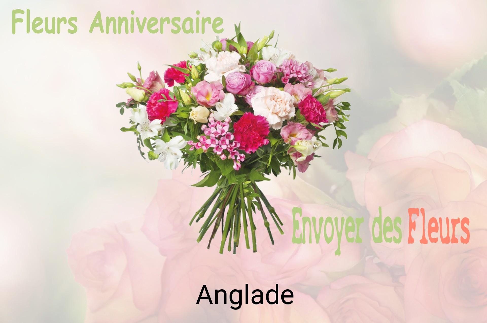 Bouquet de fleurs d’anniversaire livré à Anglade