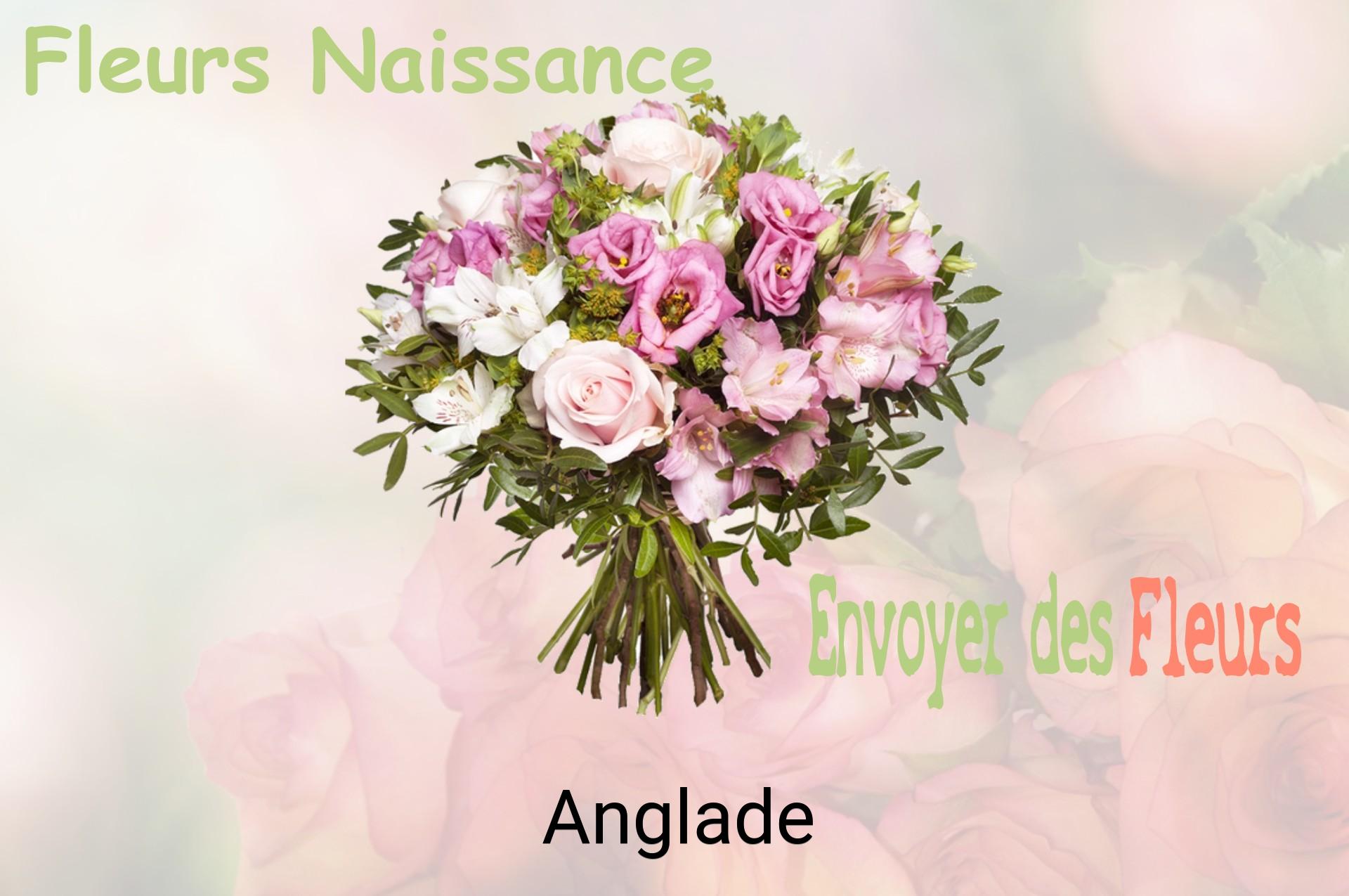 Bouquet de fleurs de naissance livré à Anglade